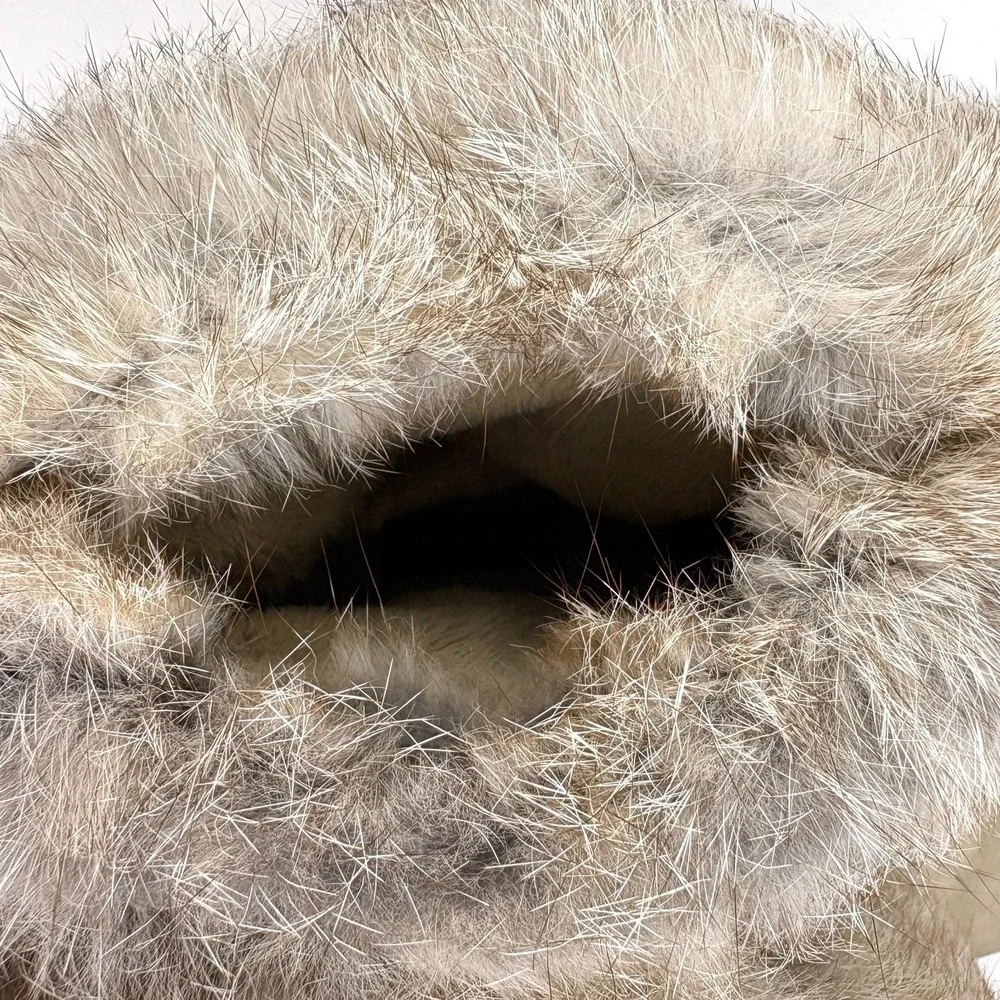 Carlo Pazolini‎ Suede & Fur Winter Boots Womens Sz 38 7.5 Beige Made in Italy